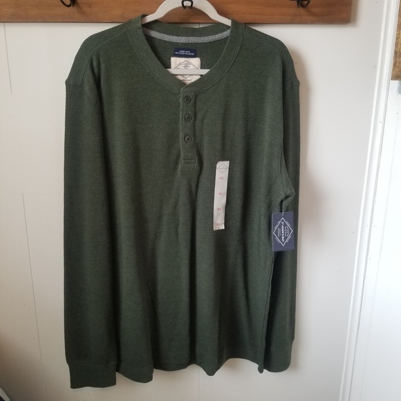 Shirts St Johns Bay Mens Green Henley Shirt Size Xl Nwt Poshmark